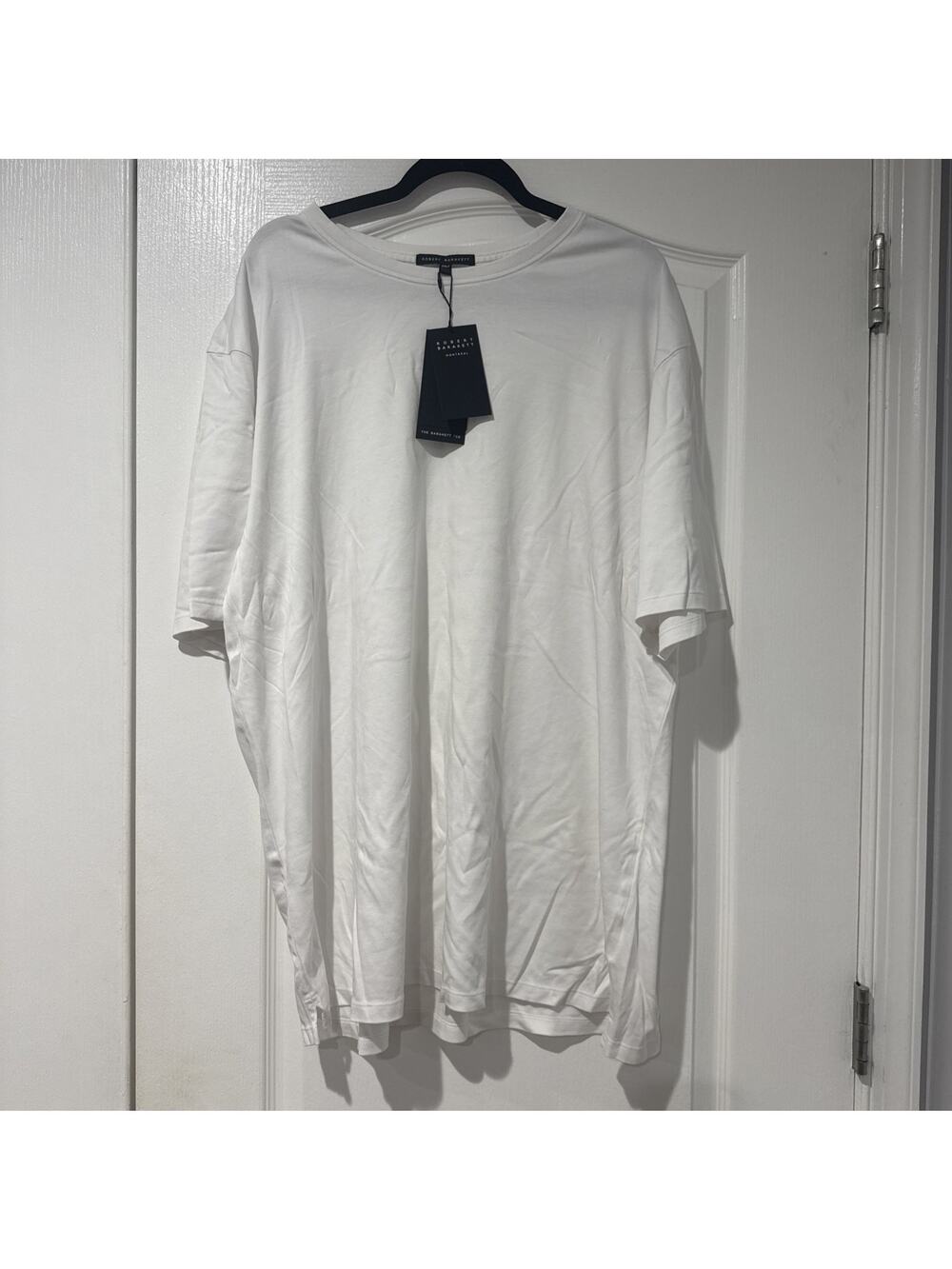 NWT Robert Barakett Georgia Pima Cotton T-Shirt 2XLT, White